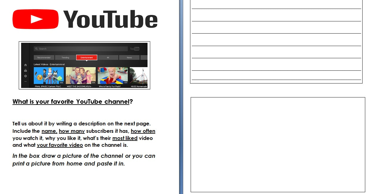 Youtube Channel Project Teacher Graeme S Grade 5 Iep Blog - kutcha roblox overwatch